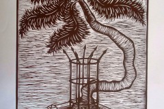 4.-Autorretrato-linografia-papel-manufacturado