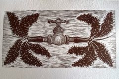 5.-El-Guardian-de-las-Orillas-linografia-papel-manufacturado